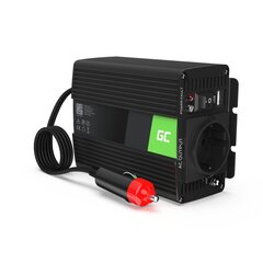 Green Cell Power Inverter 12V to 230V 150W|300W Pure sine wave цена и информация | Преобразователи напряжения | pigu.lt