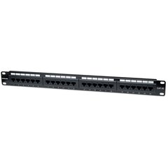 Komutacine panelė Intellinet PatchPanel 1U 19" spintoms UTP 24x RJ45 Cat5e цена и информация | Аксессуары для компонентов | pigu.lt