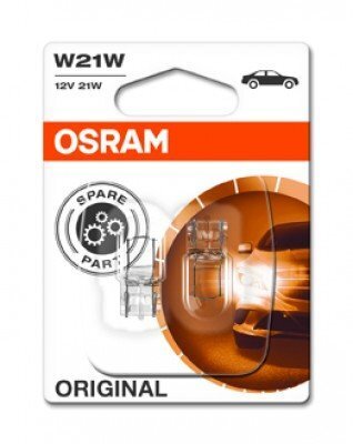 Osram lemputė, W21W, 21W, W3x16d, 7505-02B, 2vnt kaina ir informacija | Automobilių lemputės | pigu.lt