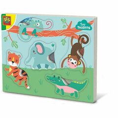 Dėlionė SES Creative Animal Sensory kaina ir informacija | Dėlionės (puzzle) | pigu.lt