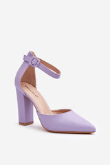 Leather High Heel Pumps Violet Salira 28193-21 цена и информация | Женские туфли | pigu.lt