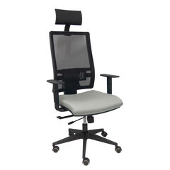 Ofiso kėdė su atrama galvai P&amp;C Horna Traslack bali, pilka kaina ir informacija | Biuro kėdės | pigu.lt