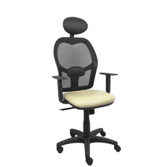 Ofiso kėdė su atrama galvai P&amp;C B10CRNC, kreminė kaina ir informacija | Biuro kėdės | pigu.lt