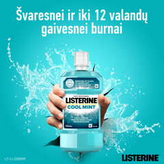 Burnos skalavimo skystis Listerine Cool Mint 500 ml kaina ir informacija | Dantų šepetėliai, pastos | pigu.lt