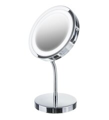 Kosmetinis veidrodis su LED apšvietimu, 15 cm kaina ir informacija | Kosmetinės, veidrodėliai | pigu.lt
