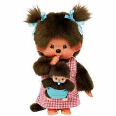 Minkštas žaislas Bandai Monchhichi Mama &amp; Baby, 20 cm kaina ir informacija | Minkšti (pliušiniai) žaislai | pigu.lt