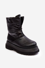 Women's Snow Boots With Thick Sole And Zipper GOE MM2N4078 Black 28367-21 цена и информация | Женские сапоги | pigu.lt