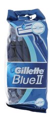 Одноразовая бритва Gillette Blue II для мужчин, 10 шт. цена и информация | Косметика и средства для бритья | pigu.lt