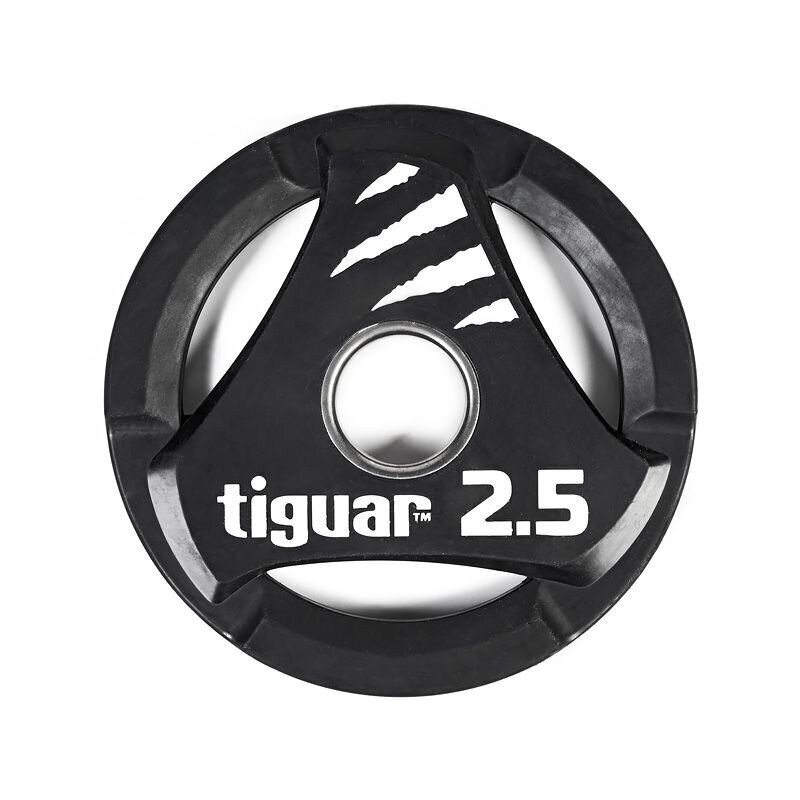 Svorio plokštės Tiguar PU 2.5 kg TI-WTPU00250 цена и информация | Svoriai, svarmenys, štangos | pigu.lt