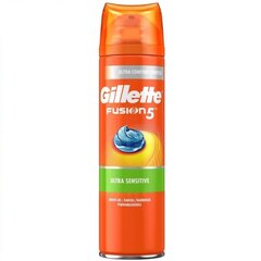 Skutimosi gelis Gillette Fusion Ultra Sensitive 200 ml kaina ir informacija | Skutimosi priemonės ir kosmetika | pigu.lt