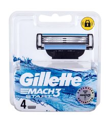 Gillette Mach3 Start запасное лезвие для мужчин 4 шт цена и информация | Косметика и средства для бритья | pigu.lt