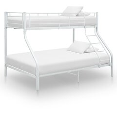 Dviaukštė lova 140x200/90x200, balta kaina ir informacija | Vaikiškos lovos | pigu.lt