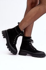 Women's Lace-up Trapery Boots Black Gordts 28531-21 цена и информация | Женские сапоги | pigu.lt