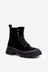 Women's Lace-up Trapery Boots Black Gordts 28531-21 цена и информация | Женские сапоги | pigu.lt