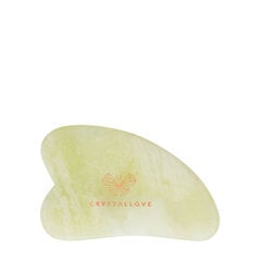 CRYSTALLOVE jadeite gua sha veido masažo plokštelė цена и информация | Массажеры для лица, инструменты для чистки лица | pigu.lt