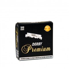 Односторонние лезвия Derby Premium, 100 шт цена и информация | Косметика и средства для бритья | pigu.lt