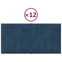 Sienų plokštės, mėlynos, 12 vnt., 30x15 cm., 0,54m² kaina ir informacija | Lubų, sienų dekoro elementai | pigu.lt