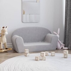 Dvivietė Vaikiška sofa , pilka цена и информация | Детские диваны, кресла | pigu.lt