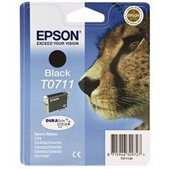 Epson-Tusz T0711, juoda kaina ir informacija | Kasetės rašaliniams spausdintuvams | pigu.lt