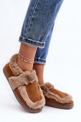 Women's slippers with fur Camel Sailey 28683-21 цена и информация | Женские тапочки | pigu.lt