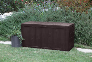 Keter ящик для хранения Sherwood, 270 l, коричневый цена и информация | Уличные контейнеры, контейнеры для компоста | pigu.lt
