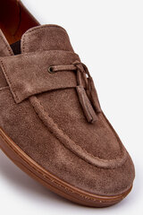 Men's Suede Loafers Shoes Zazoo 1566 Brown 28710-P цена и информация | Кроссовки мужские | pigu.lt