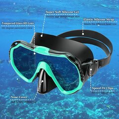 Vonivi nardymo rinkinys žalias S M dydžio kaina ir informacija | Plaukimo akiniai | pigu.lt