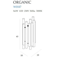 Настенный светильник Maxlight Organic W0187 цена и информация | Настенные светильники | pigu.lt