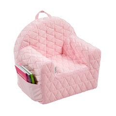 Fotelis Velvet Kids V101, rožinis kaina ir informacija | Vaikiški sėdmaišiai, foteliai, pufai | pigu.lt
