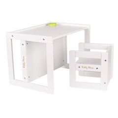 Многофункциональный игровой набор мебели для малышей KiddyMoon TC-001, белый цена и информация | Детские столы и стулья | pigu.lt