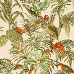 Dutch Wallcoverings tapetai Bird-of-Paradise, žali kaina ir informacija | Tapetai | pigu.lt