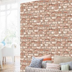 Tapetai Dutch Wallcoverings EW3102, raudonos spalvos, plytų dizaino цена и информация | Обои | pigu.lt