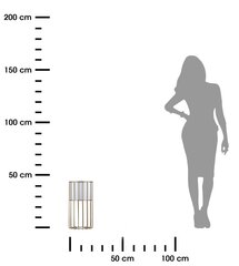 Modernus gėlių stovas, auksinis/baltas, 42 cm kaina ir informacija | Gėlių stovai, vazonų laikikliai | pigu.lt