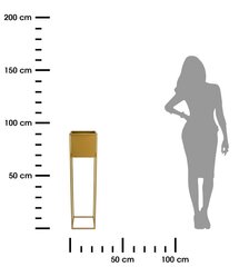 Modernus gėlių stovas, auksinis, 90 cm kaina ir informacija | Gėlių stovai, vazonų laikikliai | pigu.lt