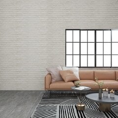 Sienos plokštės, 11vnt., baltos spalvos, EPS, plytų dizaino, 3D kaina ir informacija | Plytelės sienoms | pigu.lt