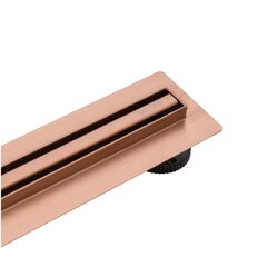 Slim&Low ProLine Copper varinis linijinis nutekamasis vamzdis 70 cm Varis kaina ir informacija | Dušo latakai | pigu.lt