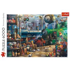 Dėlionė Traukinių stotis Trefl, 6000 d. kaina ir informacija | Dėlionės (puzzle) | pigu.lt