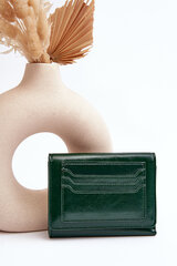 Women's Wallet Coin Purse Made of Eco Leather Dark Green Joanela 28914-uniw цена и информация | Женские кошельки, держатели для карточек | pigu.lt