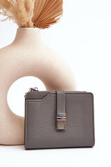 Women's Wallet Purse Made of Eco Leather Grey Lazara 28931-uniw цена и информация | Женские кошельки, держатели для карточек | pigu.lt