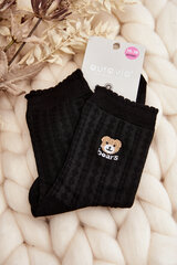 Patterned Women's Socks with Bear Black 29185-142 цена и информация | Женские носки | pigu.lt