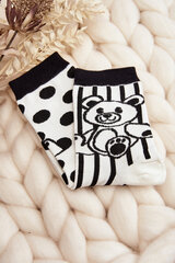 Women's Socks Not A Pair With Bear Black and White 29191-142 цена и информация | Женские носки | pigu.lt