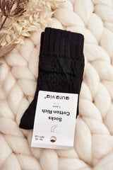 Women's Socks with Embossing Black 29195-142 цена и информация | Женские носки | pigu.lt