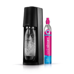 Комплект аппарата для газирования напитков с бутылкой SodaStream Terra Black, 3 части цена и информация | Аппараты для газирования воды | pigu.lt