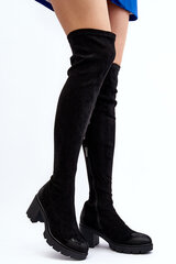 Over-the-Knee Boots with Heel La.Fi 270067B-SU Black 29306-21 цена и информация | Женские сапоги | pigu.lt