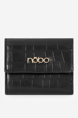 Women's Small Wallet Made of Natural Leather Animal Print Nobo NPUR-LR111-C020 Black 29323-uniw цена и информация | Женские кошельки, держатели для карточек | pigu.lt