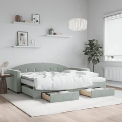 Sofa-lova , 90x200 cm, pilka kaina ir informacija | Lovos | pigu.lt
