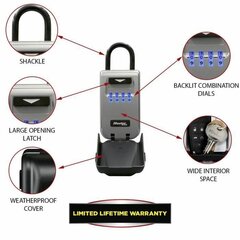 Saugumo dėžutė Master Lock 5424EURD Raktai Pilka Metalinis 17,5 x 7,2 x 5,2 cm kaina ir informacija | Stebėjimo kameros | pigu.lt