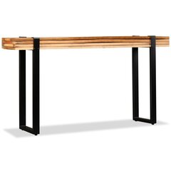 Konsolinis staliukas iš perdirbtos medienos, rudas kaina ir informacija | Stalai-konsolės | pigu.lt