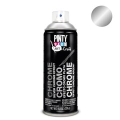 Chromo efekto purškiami dažai sidabras Art&amp;Craft PintyPlus 400ml цена и информация | Краска | pigu.lt