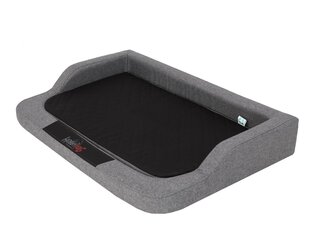 Hobbydog лежак Medico Standart Dark Grey Ekolen/Black XXL, 120x80 см цена и информация | Лежаки, домики | pigu.lt